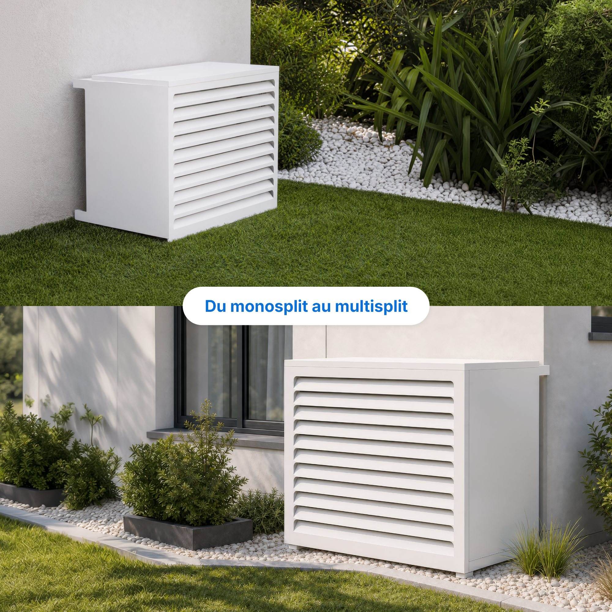 Cache groupe extérieur - Monosplit 6200W & A+++ 5100W & Multisplit / Blanc_2