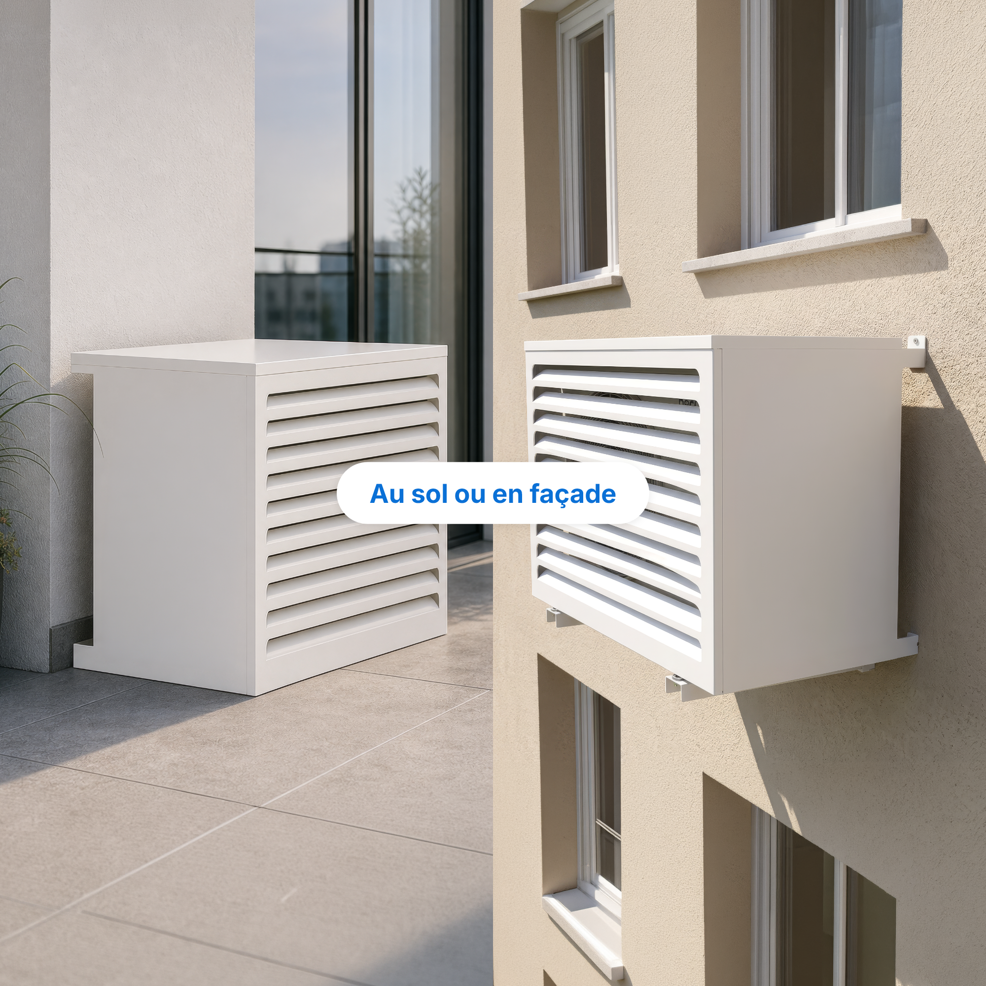 Cache groupe extérieur - Monosplit 6200W & A+++ 5100W & Multisplit / Blanc_3
