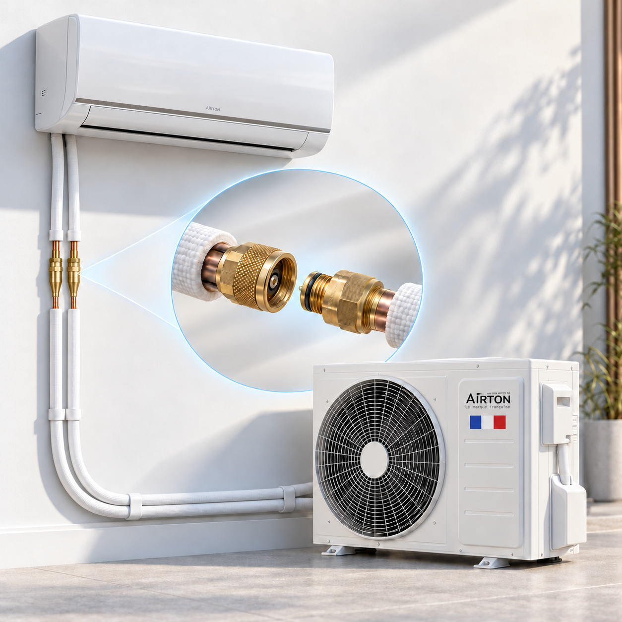 Liaison Frigorifique ReadyClim - R32 - 4 mètres / 2100W/3400W/BiSplit/TriSplit_2